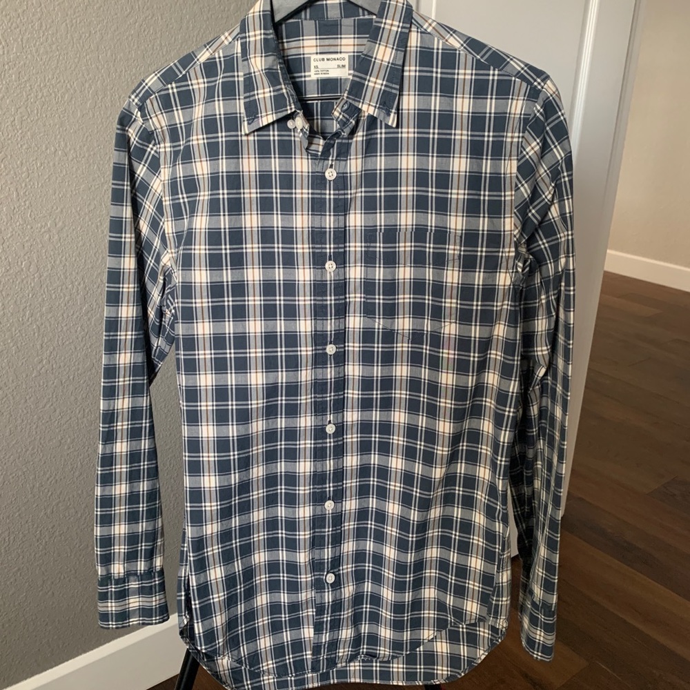 Club Monaco Plaid Shirt